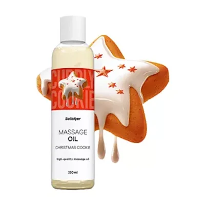 satisfyer massage oil christmas cookie 250ml