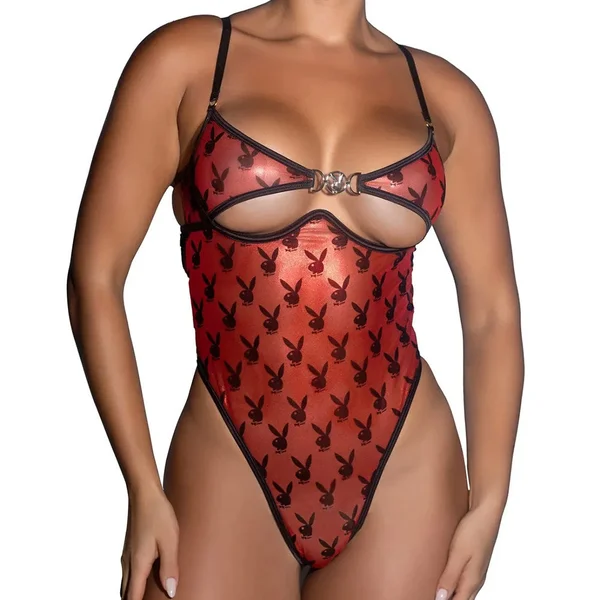 Playboy Shimmer Bunny Teddy — image 3 of 5