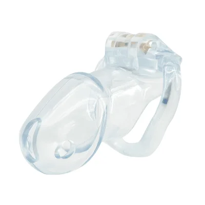 love in leather long lockable resin cock cage