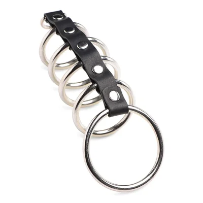 triune gates of hell leather chastity device