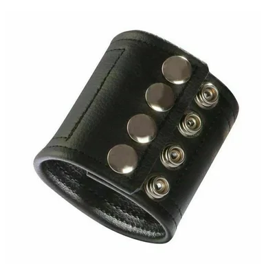 triune leather wristband zip wallet