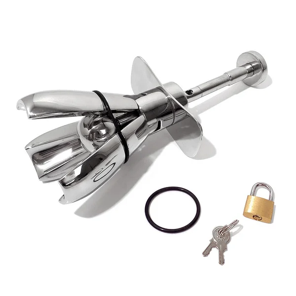 Triune Stainless Steel Locking Expander Anal Plug — image 3 of 3