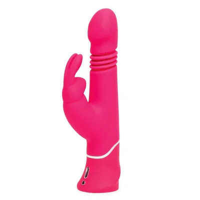 happy rabbit thrusting realistic rabbit vibrator pink