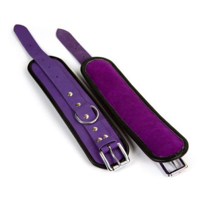 Purple hand cuffs
