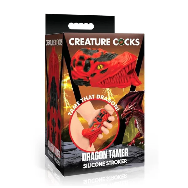 Creature Cocks Red Dragon Tamer Silicone Stroker — image 3 of 3
