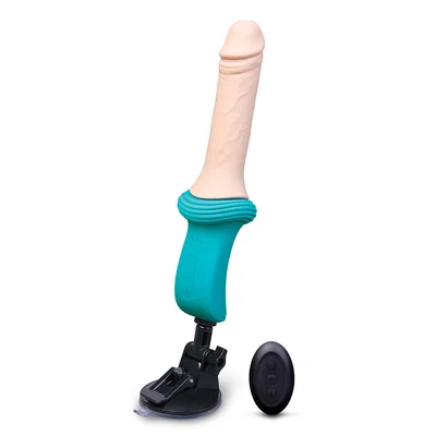 b vibe realistic thrusting dildo machine