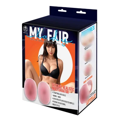 my fair lady pvc inflatable sex doll with silicone masturbator