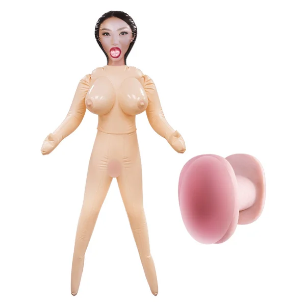 My Fair Lady Standing Pose PVC Inflatable Sex Doll With Silicone Masturbator — image 2 of 2