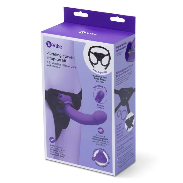 b-Vibe Vibrating Curved Strap-On Kit — image 7 of 7