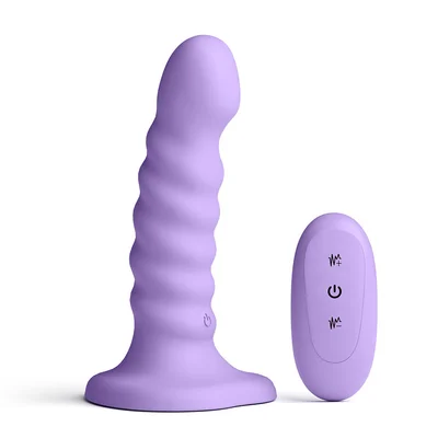 ns novelties colours ribbed 5 inch vibrating dildo