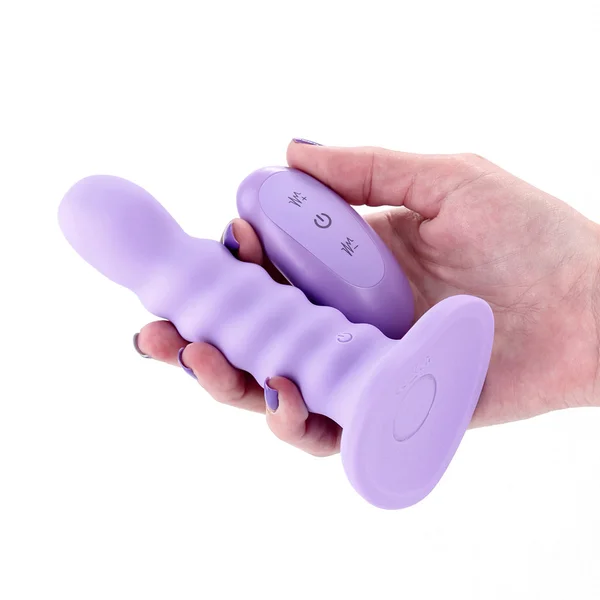 NS Novelties Colours Ribbed 5 Inch Vibrating Dildo — image 2 of 2