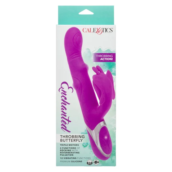 CalExotics Enchanted Throbbing Butterfly Rabbit Vibrator — image 4 of 4