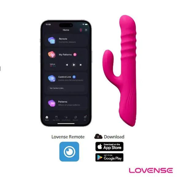 Lovense Velvo App-Controlled Rolling Bead Rabbit Vibrator — image 5 of 8