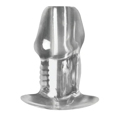 master series dicked clear hollow anal plug large