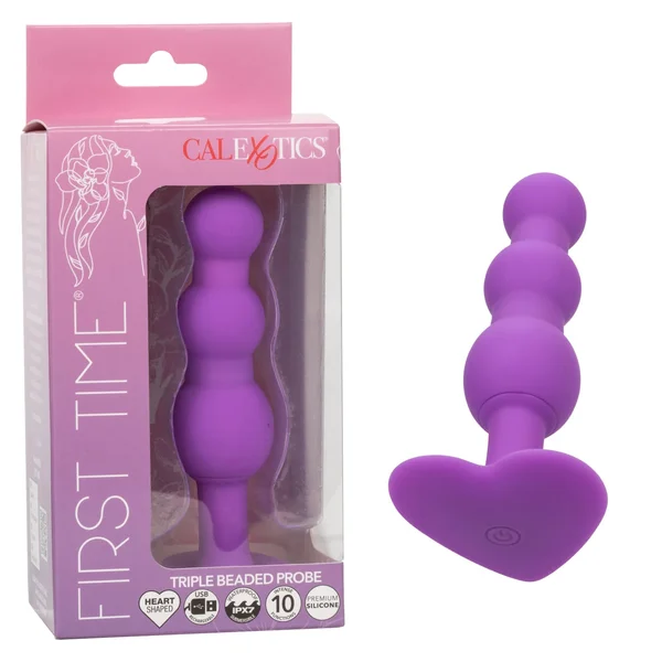 CalExotics First Time Triple Beaded Rechargeable Anal Probe — image 6 of 10