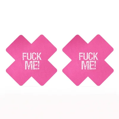 lovetoy fuck me cross pattern nipple pasties 2 pack