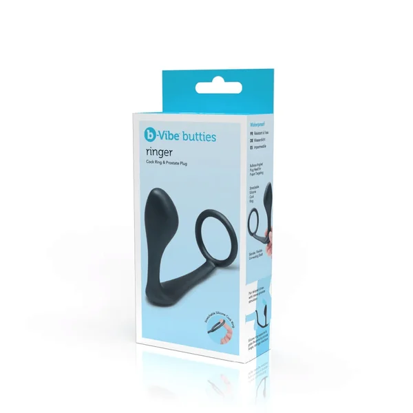B-Vibe Butties Ringer Cock Ring & Prostate Plug — image 11 of 16