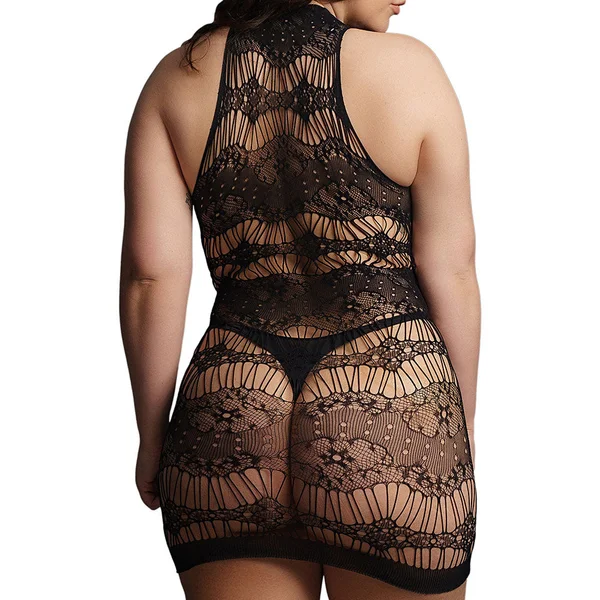 Le Desir Criss Cross Neck Mini Dress - Black Queen Size — image 2 of 3