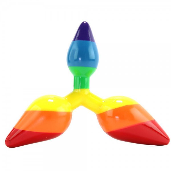 Rainbow Triple Play Anal Plug — image 5 of 5