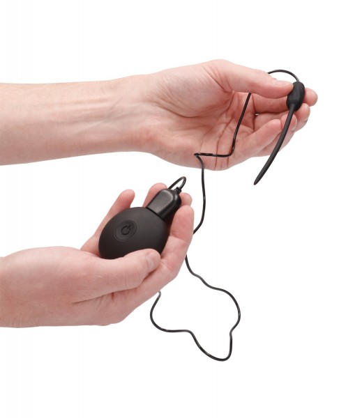 Shots Ouch Urethral Sounding Silicone Rechargeable & Remote Controlled Vibrating Plug