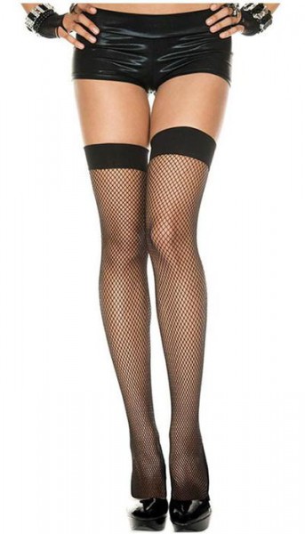 Neon Fishnet Thigh Highs