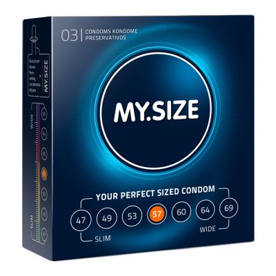 My Size 57mm Condom 3 Pack