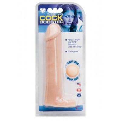 Cyberskin Cock Booster Penis Girth Enhancer with Ball Strap