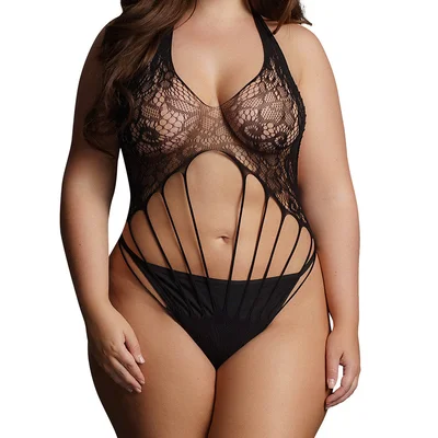 le desir strappy lace teddy queen size