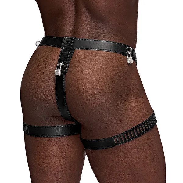 Malepower Scorpio Leather Bondage Thong — image 2 of 2