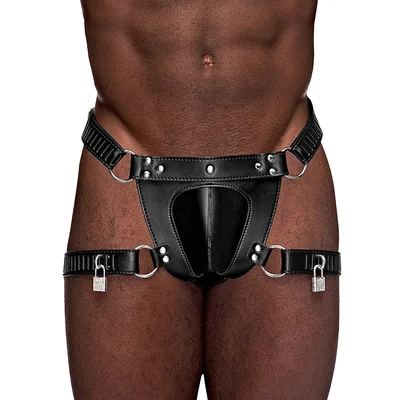 malepower scorpio leather bondage thong