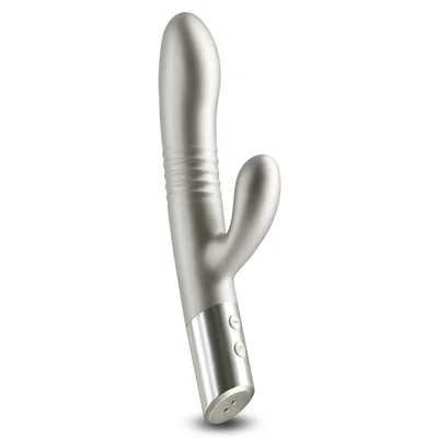 royals grace metallic rechargeable thrusting rabbit vibrator