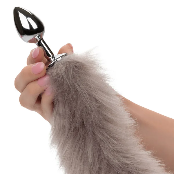 CalExotics Running Wild Grey Tail Butt Plug — image 2 of 3