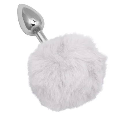 calexotics running wild white bunny tail butt plug