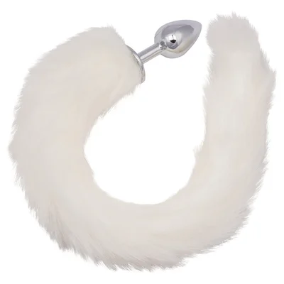 calexotics running wild white tail butt plug