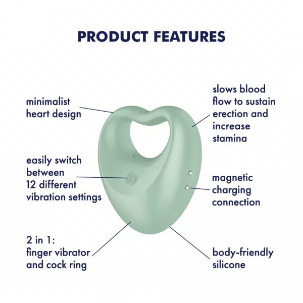 Satisfyer Perfect Pair 3 Hybrid Finger Vibrator & Cock Ring — image 3 of 5