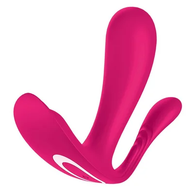 satisfyer top secret wearable g spot vibrator with anal stimulator pink