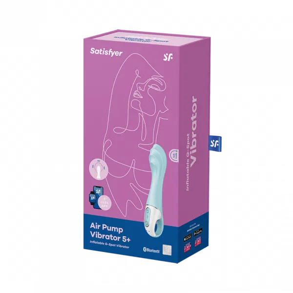 Satisfyer Air Pump Vibrator 5+ Rechargeable Inflatable G-Spot Vibrator — image 7 of 8