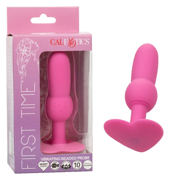 First Time Vibrating Beaded Probe Pink — image 7 of 7