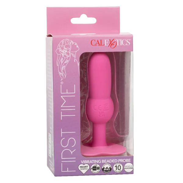 First Time Vibrating Beaded Probe Pink — image 3 of 7