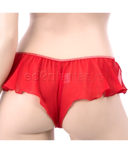 Big hearted bra and panty