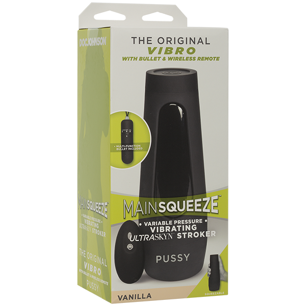 Main Squeeze Remote Vibrating Stroker