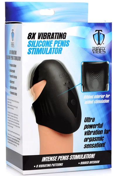 Trinity Men 8X Vibrating Silicone Penis Sleeve — image 8 of 8