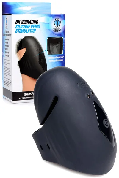 Trinity Men 8X Vibrating Silicone Penis Sleeve — image 3 of 8