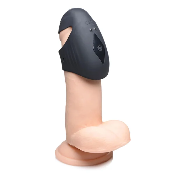Trinity Men 8X Vibrating Silicone Penis Sleeve — image 2 of 2