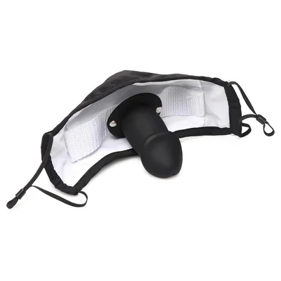 under cover mouth full dildo face mask
