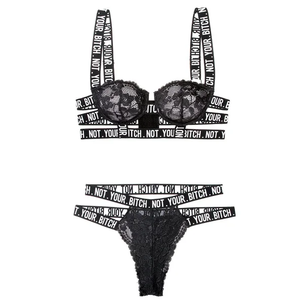 Fantasy Lingerie Vibes Not Your Bitch Lace Bra & Panty Set — image 3 of 4