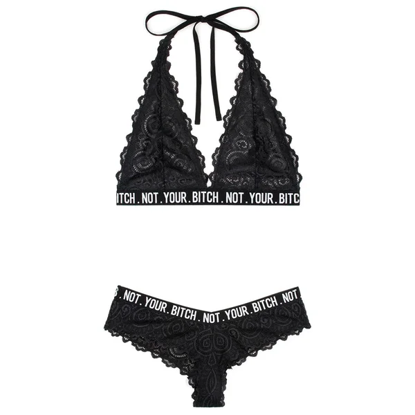 Fantasy Lingerie Vibes Not Your Bitch Bra & Panty Set — image 3 of 4