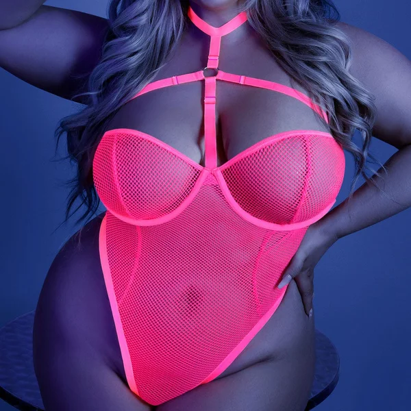 Fantasy Lingerie Glow All Nighter Harness Bodysuit — image 2 of 3