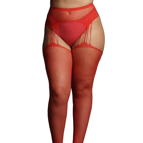 Le Desir Rhinestone Suspender Pantyhose - Queen — image 2 of 3