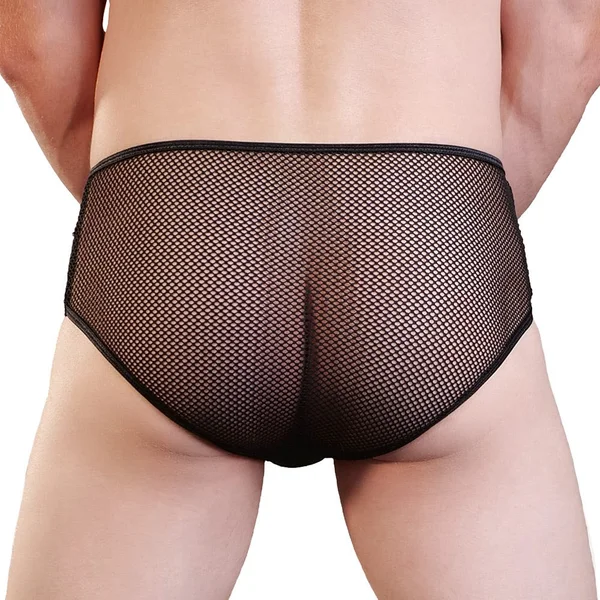 Love in Leather Mens Mesh Brief — image 2 of 2